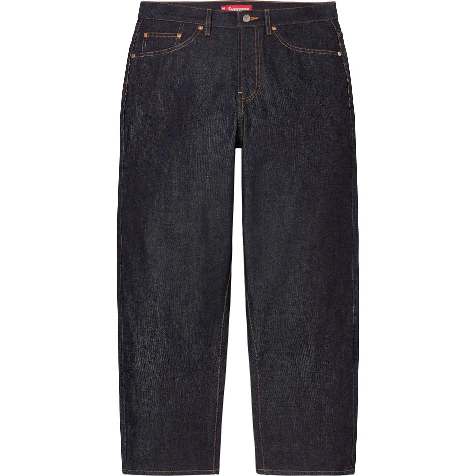 Black Supreme Rigid Baggy Jean Pants | Supreme 202IS